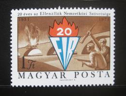 Poštová známka Maïarsko 1971 Výroèí FIR Mi# 2681