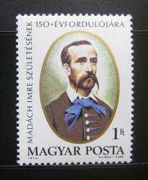 Poštová známka Maïarsko 1973 Imre Madách, básník Mi# 2833