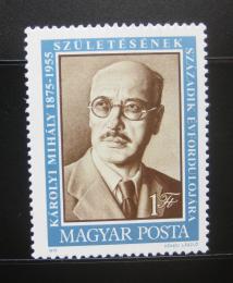 Poštová známka Maïarsko 1975 Prezident Mihály Károlyi Mi# 3023