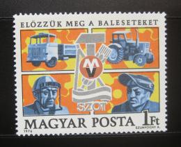 Poštová známka Maïarsko 1976 Bezpeènos� práce Mi# 3124