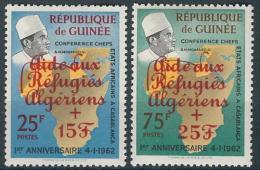 Potov znmky Guinea 1962 Uprchlci z Alrska Mi# 143-44 
