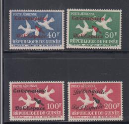 Potov znmky Guinea 1962 Dobvn vesmru pretla Mi# 145-48 - zvi obrzok
