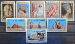 Poštové známky Fudžajra 1966 Starý Egypt Mi# 49-57 B Kat 17€