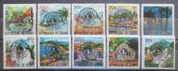 Poštové známky Guinea 1967 Lions Intl. pretlaè Mi# 447-56 Kat 16€