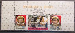 Potov znmky Guinea 1965 Prvn let na Msc Mi# 302-03,307