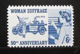 Poštová známka USA 1970 Volební právo pro ženy Mi# 1008