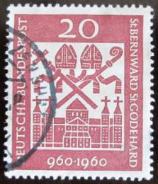 Poštová známka Nemecko 1960 Katedrála Hildesheim Mi# 336