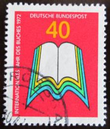 Poštová známka Nemecko 1972 Medzinárodný rok knihy Mi# 740