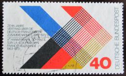 Poštová známka Nemecko 1973 Francouzsko-nìmecká spolupráce Mi# 753