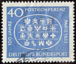 Poštová známka Nemecko 1963 Mezinárodní poštovní konference Mi# 398