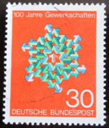 Poštová známka Nemecko 1968 Odborová organizace Mi# 570