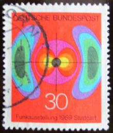 Poštová známka Nemecko 1969 Elektromagnetické pole Mi# 599