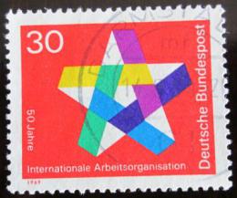 Poštová známka Nemecko 1969 ILO, 50. výroèie Mi# 582