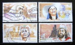 Poštové známky Belgicko 1997 Operní pìvci Mi# 2740-43