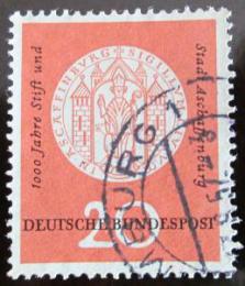 Poštová známka Nemecko 1957 Aschaffenburg milénium Mi# 255