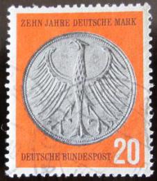 Poštová známka Nemecko 1958 Mìnová reforma Mi# 291