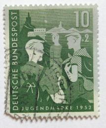 Poštová známka Nemecko 1952 Chlapci a hostel  Mi# 153 Kat 23€ 	
