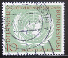Poštová známka Nemecko 1955 Den OSN Mi# 221