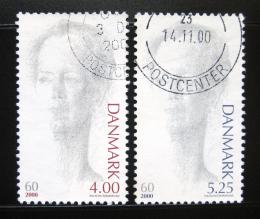 Poštové známky Dánsko 2000 Krá¾ovna Margrethe II Mi# 1238-39