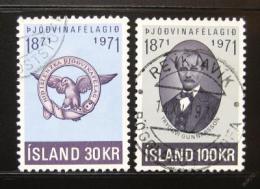 Poštová známka Island 1971 Spoleènost patriotù Mi# 455-56