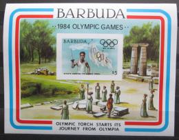 Poštová známka Barbuda 1984 LOH Los Angeles Mi# Block 85