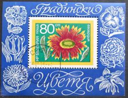 Poštová známka Bulharsko 1974 Zahradní kvety Mi# Block 50