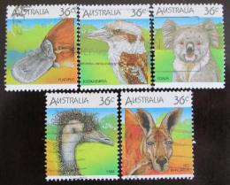 Poštové známky Austrália 1986 Australská fauna Mi# 988-92