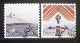 Poštové známky Faerské ostrovy 1998 Frederickschurch Mi# 345-46