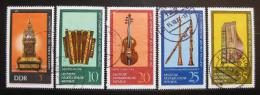 Poštové známky DDR 1975 Hudobné nástroje nekompl Mi# 2055-56,2058-60