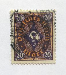 Poštová známka Nemecko 1922 Poštovní roh Mi# 207 - zväèši� obrázok