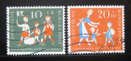 Poštové známky Nemecko 1957 Prázdniny Mi# 250-51 Kat 7.50€