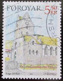Poštová známka Faerské ostrovy 2004 Kostel Vágur Mi# 511