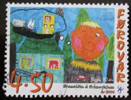 Poštová známka Faerské ostrovy 2000 Dìtská kresba Mi# 369