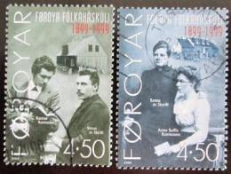 Poštové známky Faerské ostrovy 2000 ¼udová škola Mi# 372-73