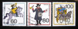 Poštové známky Nemecko 1989 História pošty Mi# 1437-39