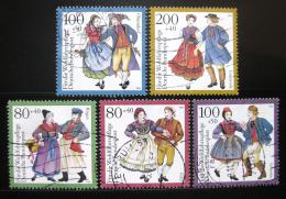 Poštové známky Nemecko 1993 Kostýmy Mi# 1696-1700