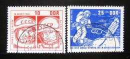 Poštové známky DDR 1965 Let do vesmíru Mi# 1098-99