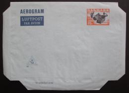 Aerogram Dánsko - letecký dopis