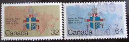 Poštové známky Kanada 1984 Návštìva papeže Mi# 925-26