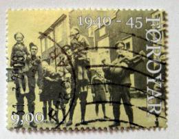Poštová známka Faerské ostrovy 2005 Vojáci s dìtmi Mi# 544
