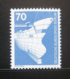 Poštová známka Západný Berlín 1975 Stavba lodí Mi# 500