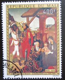 Poštová známka Mali 1974 Umenie, Schongauer, vianoce Mi# 466 - zväèši� obrázok