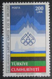 Poštová známka Turecko 1987 Olympijský výbor Mi# 2779