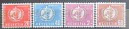Poštové známky Švýcarsko 1957 Vydání pro WHO Mi# 28-31 Kat 8.80€