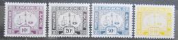 Poštové známky Hongkong 1976 Doplatná, váhy Mi# 22-25 Kat 10€