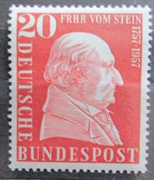 Poštová známka Nemecko 1957 Baron vom Stein, státník Mi# 277