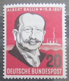 Poštová známka Nemecko 1957 Albert Ballin Mi# 266