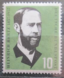 Poštová známka Nemecko 1957 Heinrich Herz, lékaø Mi# 252