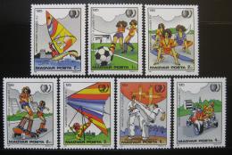 Poštové známky Maïarsko 1985 Mládež a sport Mi# 3751-57