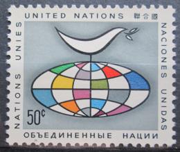 Poštová známka OSN New York 1964 Holubice míru Mi# 106